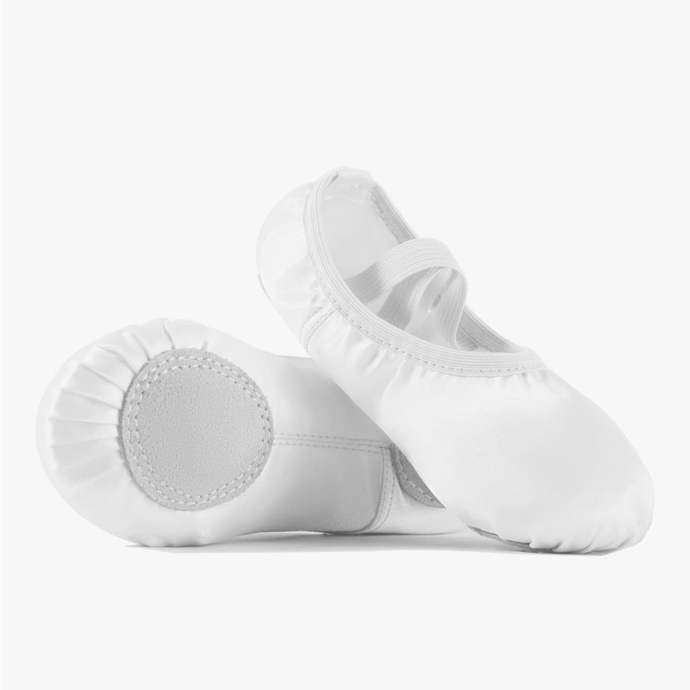 Satin White Ballet Slippers